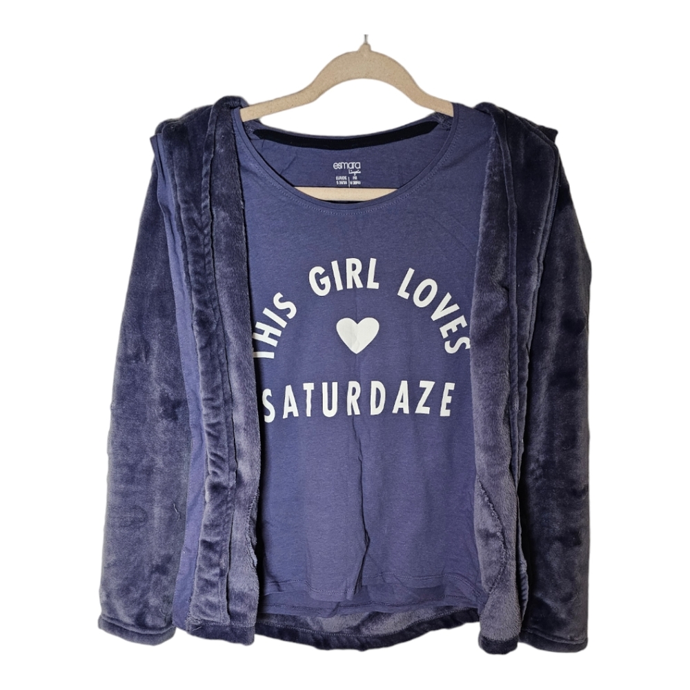 Zip hoodie,  and t-shirt